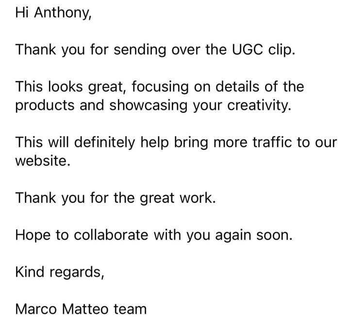 Marco Matteo Testimonial